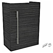 Camargue Stella Mini Waschtischunterschrank (22,5 x 44 x 60 cm, Mit Beleuchtung, Darkoak, Matt)