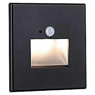 Paulmann Foco de pared LED (2,2 W, L x An x Al: 4,2 x 8 x 8 cm, Negro, Blanco cálido)