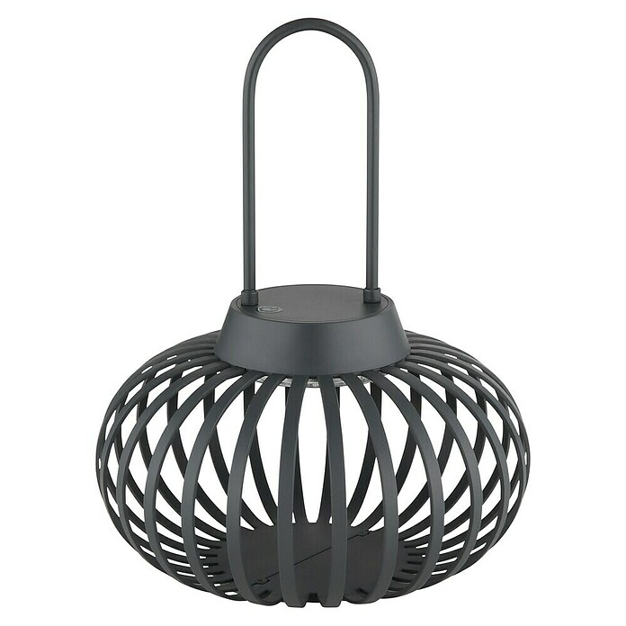 Globo Akku-Tischleuchte (Anthrazit, Warmweiß, Ø x H: 20,5 x 25,5 cm) | BAUHAUS