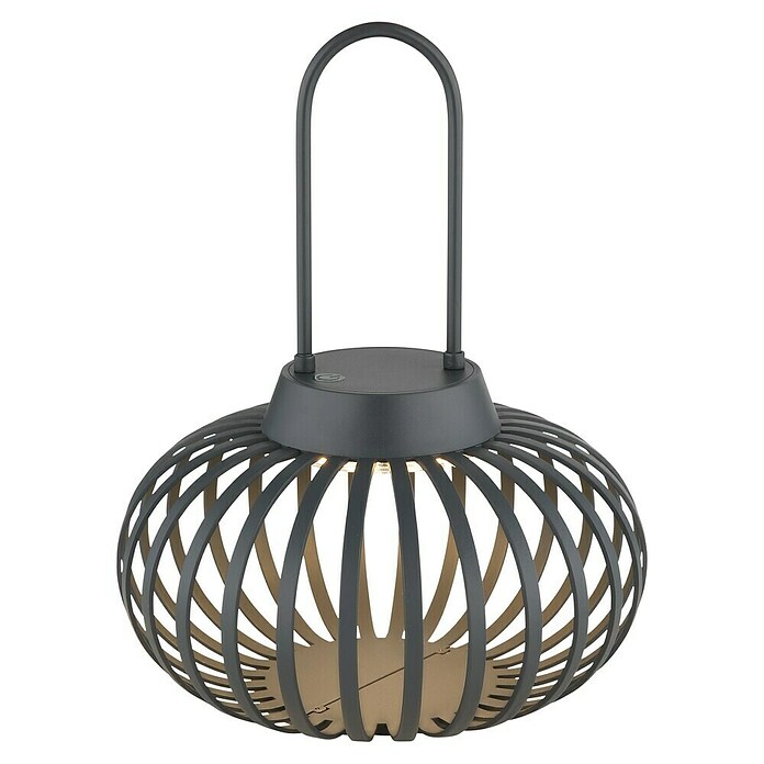 Globo Punjiva stolna svjetiljka  (Antracit boje, Topla bijela, Ø x V: 20,5 x 25,5 cm) | BAUHAUS