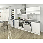 Respekta Composición de cocina (Ancho: 280 cm, Con dispositivos eléctricos, Blanco)