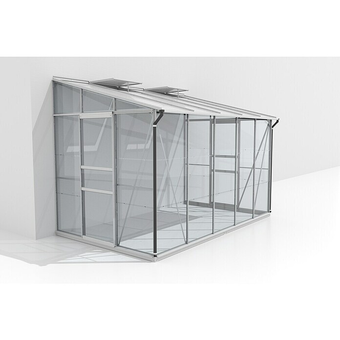 Vitavia Gewächshaus (2,01 x 3,24 x 2,21 m, Glasstärke: 3 mm, Aluminium)