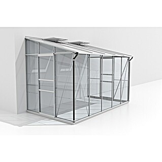 Vitavia Gewächshaus Osiris 6500 (Außenmaß inkl. Dachüberstand (B x T): 324,3 x 201 cm, 3 mm, Aluminium)