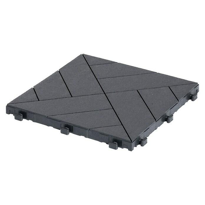 Klickfliese Parquet (30 x 30 x 2,2 cm, Graphit, 6 Stk.) | BAUHAUS