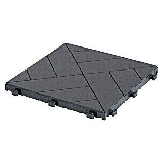 Klickfliese Parquet (30 x 30 x 2,2 cm, Graphit, 6 Stk.)