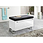 Camargue Flow Rollcontainer Smooth (40 x 80 x 44,4 cm, 4 Rollen, Weiß, Hochglanz)