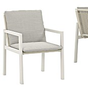 Kactus republic Conjunto de muebles Onix (7 pzs., Aluminio/Ratán sintético, Blanco) | BAUHAUS