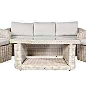 Kactus republic Conjunto de muebles Morea (4 pzs., Aluminio/Ratán sintético, Perla) | BAUHAUS