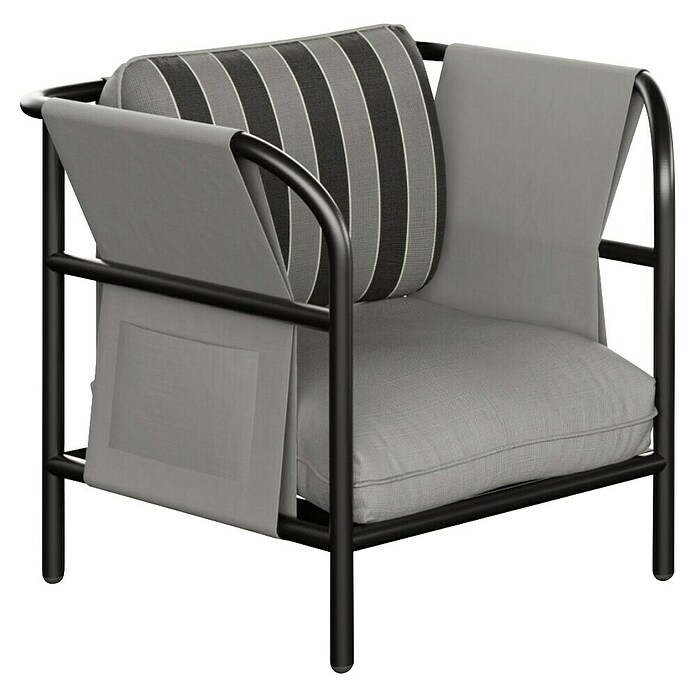 Kactus republic Conjunto de muebles Montecarlo (4 pzs., Aluminio, Gris) | BAUHAUS