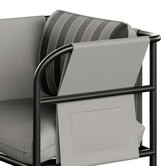 Kactus republic Conjunto de muebles Montecarlo (4 pzs., Aluminio, Gris) | BAUHAUS