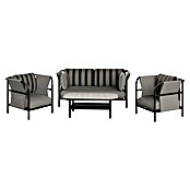 Kactus republic Conjunto de muebles Montecarlo (4 pzs., Aluminio, Gris) | BAUHAUS