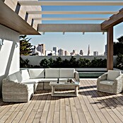 Kactus republic Conjunto de muebles Morea (5 pzs., Aluminio/Ratán sintético, Perla) | BAUHAUS