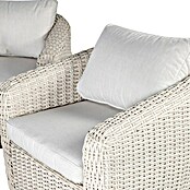 Kactus republic Conjunto de muebles Morea (5 pzs., Aluminio/Ratán sintético, Perla) | BAUHAUS