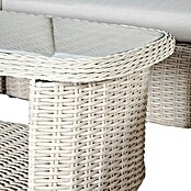 Kactus republic Conjunto de muebles Morea (5 pzs., Aluminio/Ratán sintético, Perla) | BAUHAUS