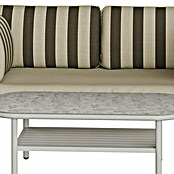 Kactus republic Conjunto de muebles Montecarlo (4 pzs., Aluminio, Blanco) | BAUHAUS