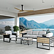 Kactus republic Conjunto de muebles Mónaco (5 pzs., Aluminio/Teca, Antracita) | BAUHAUS