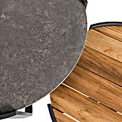 Kactus republic Conjunto de muebles Mónaco (5 pzs., Aluminio/Teca, Antracita) | BAUHAUS