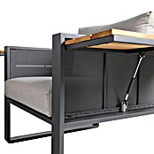 Kactus republic Conjunto de muebles Mónaco (5 pzs., Aluminio/Teca, Antracita) | BAUHAUS