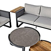 Kactus republic Conjunto de muebles Mónaco (5 pzs., Aluminio/Teca, Antracita) | BAUHAUS
