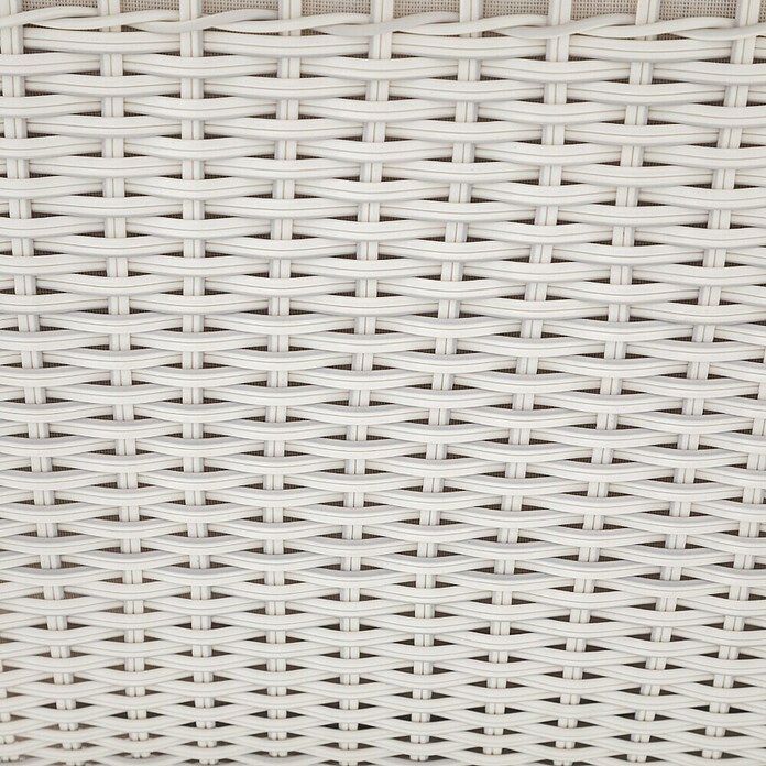 Kactus republic Conjunto de muebles Onix (4 pzs., Aluminio/Ratán sintético, Blanco) | BAUHAUS