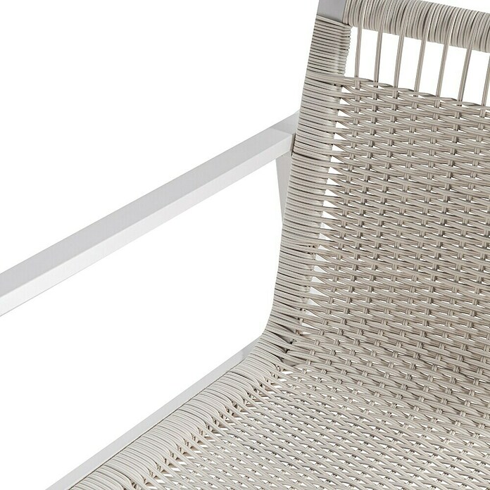 Kactus republic Conjunto de muebles Onix (4 pzs., Aluminio/Ratán sintético, Blanco) | BAUHAUS