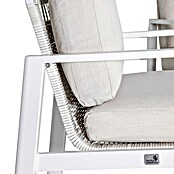 Kactus republic Conjunto de muebles Onix (4 pzs., Aluminio/Ratán sintético, Blanco) | BAUHAUS