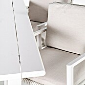 Kactus republic Conjunto de muebles Onix (7 pzs., Aluminio/Ratán sintético, Blanco) | BAUHAUS