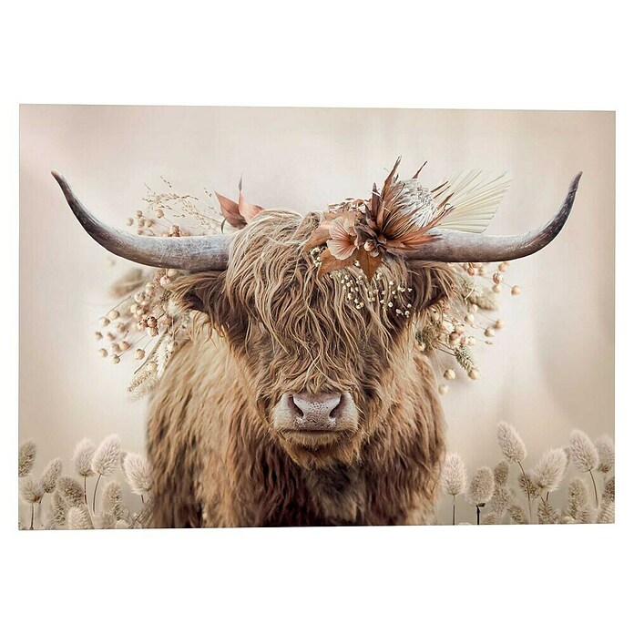 Reinders Glasbild Floral Highlander (Floral Highlander, B x H: 100 x 140 cm) | BAUHAUS