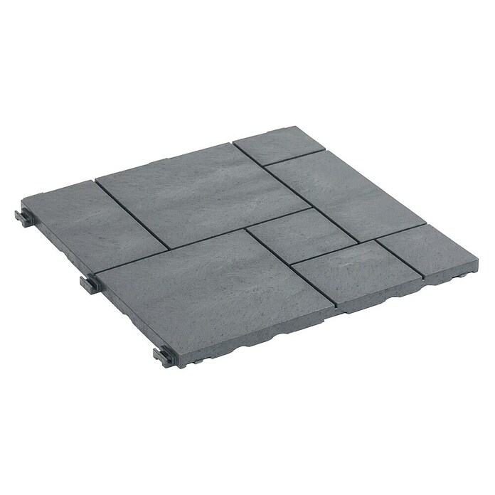 Klickfliese Mosaik (Kunststoff, 30 x 30 x 1,5 cm, Stahlgrau, 6 Stk.) | BAUHAUS