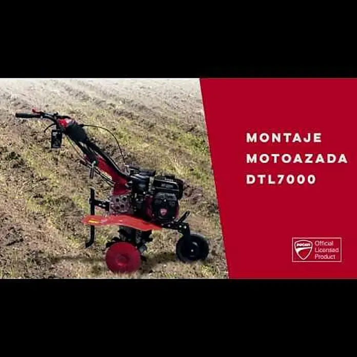 Ducati Azada de gasolina DTL7000 - 4,3 kW, 4 tiempos, Recomendación máxima de superficie: 1.500 m² - Montaje Motoazada Ducati DTL7000