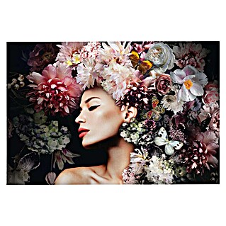 Glasbild (Luxury Flowers, B x H: 100 x 140 cm)