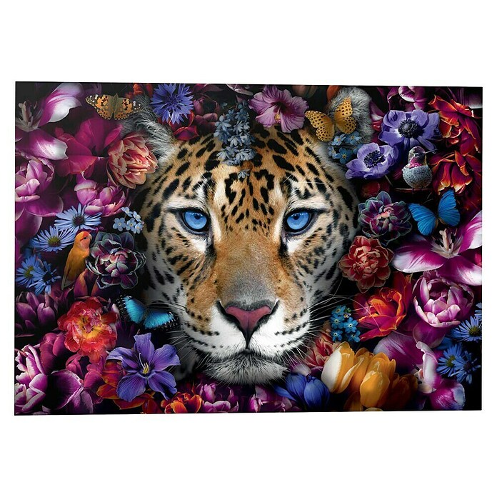 Reinders Glasbild Power Cat (Power Cat, B x H: 100 x 140 cm) | BAUHAUS