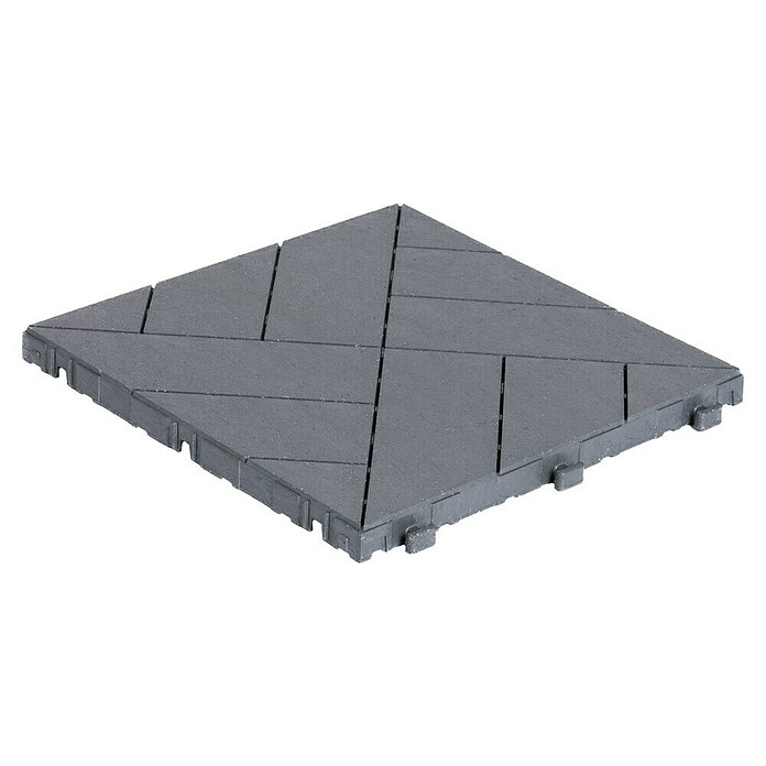 Klickfliese Parquet (30 x 30 x 2,2 cm, Stahlgrau, 6 Stk.) | BAUHAUS