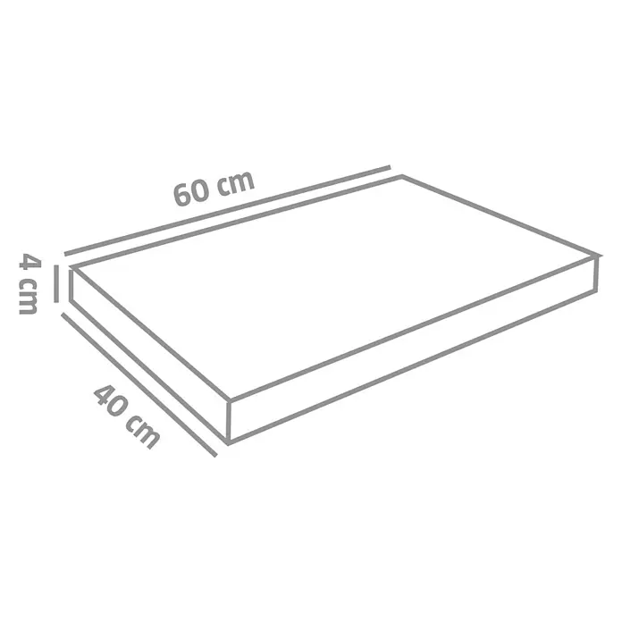 EHL Terrassenplatte Olinda - 60 x 40 x 4 cm, Grau/Anthrazit, Beton - Rechteckige Platte mit den Maßen 60 cm Länge, 40 cm Breite und 4 cm Dicke.