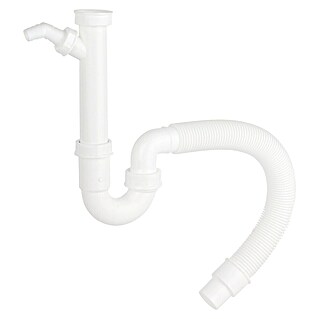 Admiral Sifon za sudoper (Plastika, 1 ½″, Bijele boje)