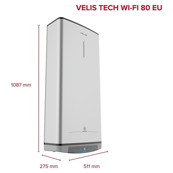 Ariston Grelnik vode VELIS TECH WI-FI 80  (80 l, 1,5 kW) | Grelniki vode | Sanitarna inštalacija | Kopalnica in sanitarije | Izdelki | BAUHAUS