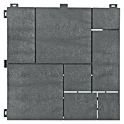 Klickfliese Mosaik (Kunststoff, 30 x 30 x 1,5 cm, Stahlgrau, 6 Stk.) | BAUHAUS