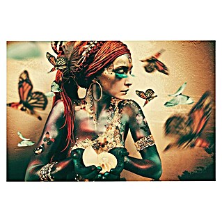Glasbild (Bohemian Chic, B x H: 78 x 116 cm)