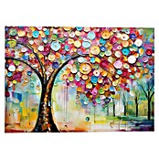 Reinders Glasbild Life Tree Colourful (Life Tree Colourful, B x H: 100 x 140 cm) | BAUHAUS