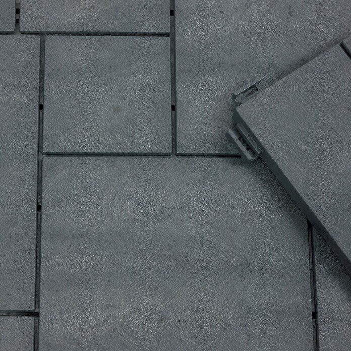 Klickfliese Mosaik (Kunststoff, 30 x 30 x 1,5 cm, Stahlgrau, 6 Stk.) | BAUHAUS