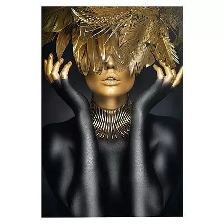 Reinders  Glasbild Golden Feathers