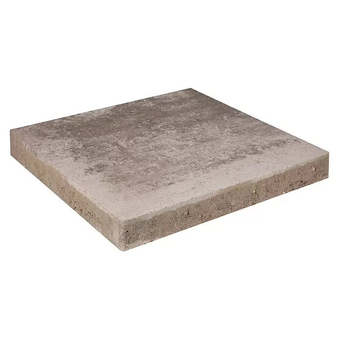 EHL Terrassenplatte Olinda - 40 x 40 x 4 cm, Muschelkalk, Beton - Texturierte mehrfarbige Betonpflasterplatte für die Landschaftsgestaltung im Freien.