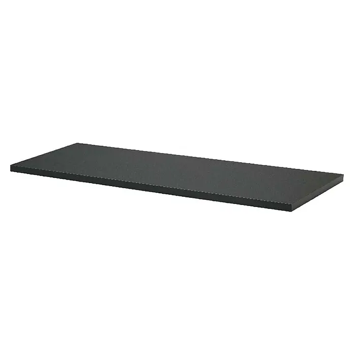 Dolle Estante flotante Sumo - 115 x 30 x 2,5 cm, Carga soportada: 40 kg, Antracita - Un estante negro, rectangular y moderno. Ideal para decoración de pared elegante y soluciones de almacenamiento prácticas.