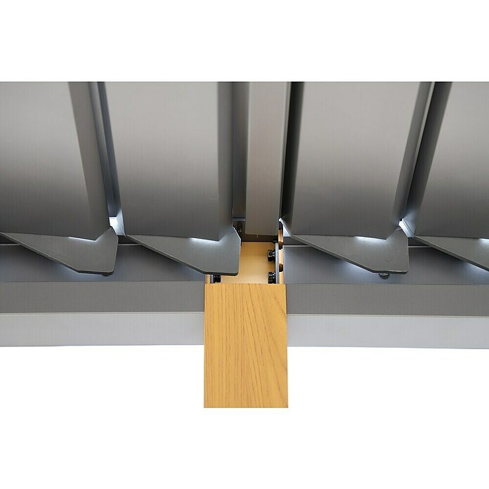 Sunfun Pérgola Andros (An x Pr: 579 x 294 cm, Antracita/Marrón, Aluminio) | BAUHAUS