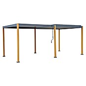 Sunfun Pérgola Andros (An x Pr: 579 x 294 cm, Antracita/Marrón, Aluminio) | BAUHAUS
