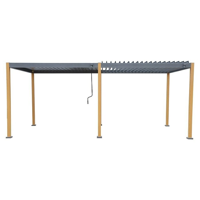 Sunfun Pérgola Andros (An x Pr: 579 x 294 cm, Antracita/Marrón, Aluminio) | BAUHAUS