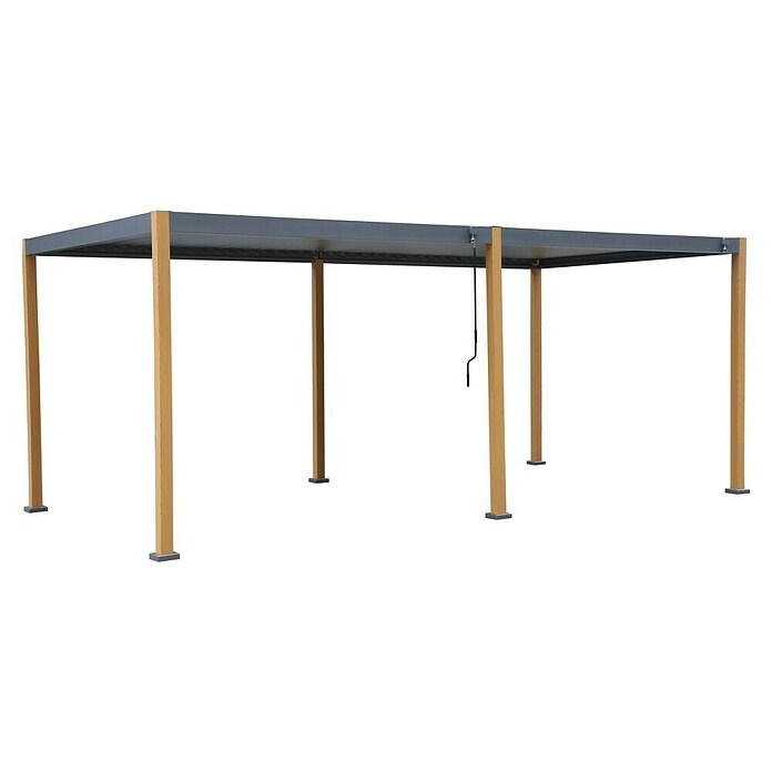 Sunfun Pérgola Andros (An x Pr: 579 x 294 cm, Antracita/Marrón, Aluminio) | BAUHAUS