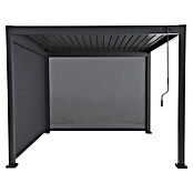 Sunfun Milos Pérgola con laterales (L x An x Al: 294 x 294 x 235 cm, Aluminio, Antracita) | BAUHAUS