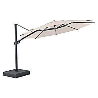 Parasol de jardín Corfu (Crudo, Diámetro de cobertura: 400 cm)
