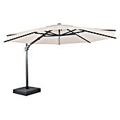 Sunfun Parasol de jardín Corfu (Crudo, Diámetro de cobertura: 400 cm) | BAUHAUS
